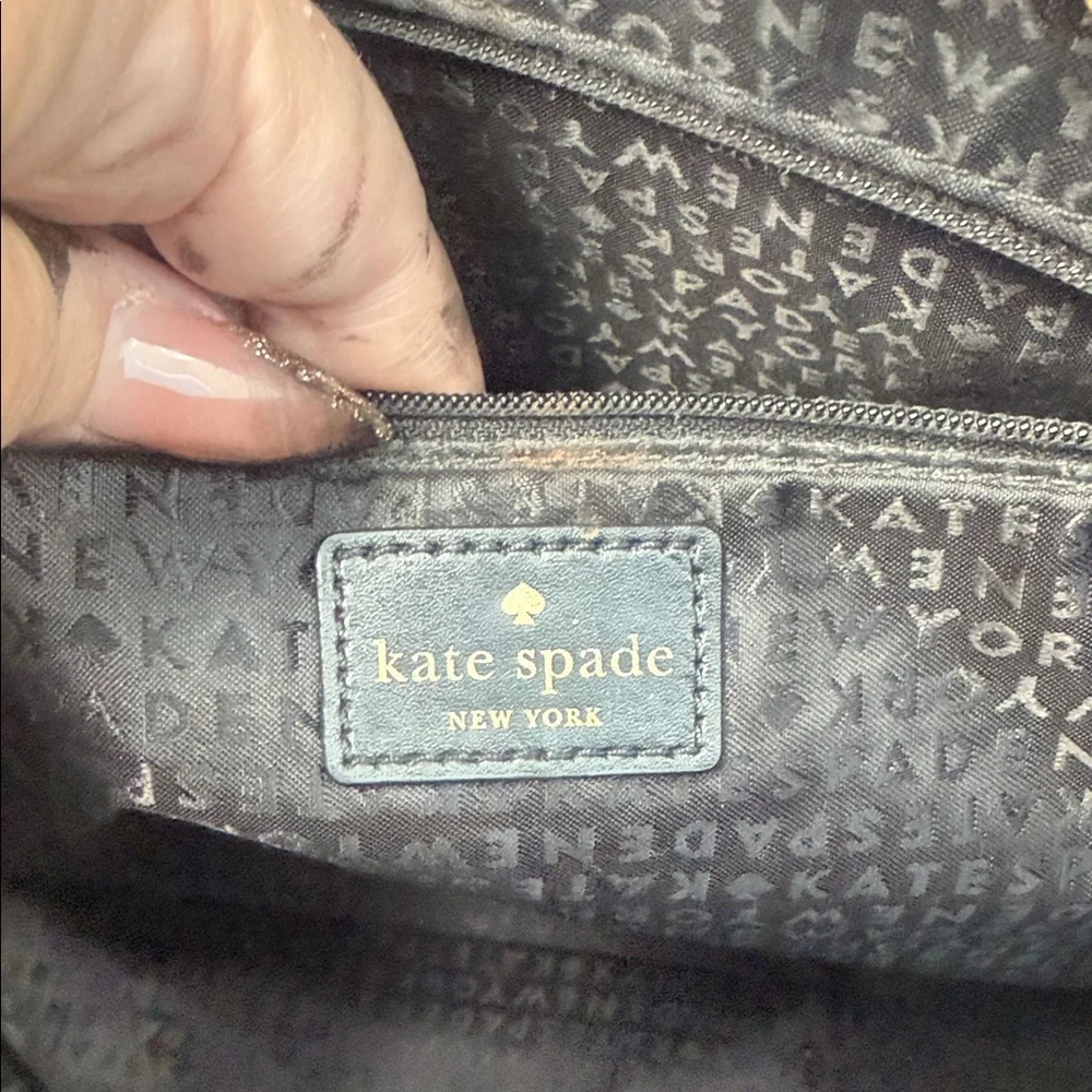 Kate Spade Wright Place Karla Smooth Leather Tote in Black